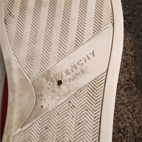 Givenchy Burnt orange Tribal Print leather sneakers - Picture 6 of 6